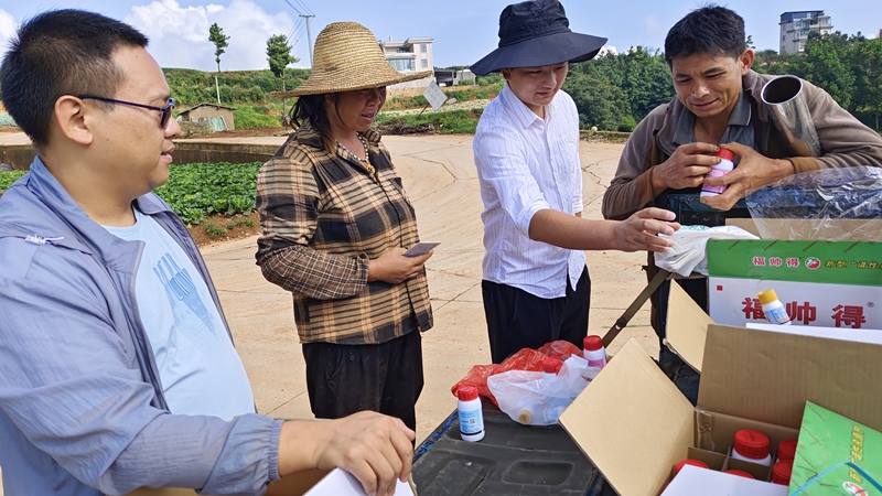 石原金牛为云南种植户送技术、送优惠