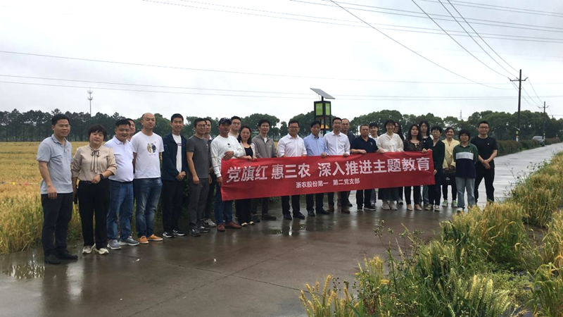 浙农股份第一、二党支部与省植保农药站党支部开展主题教育联学共建活动